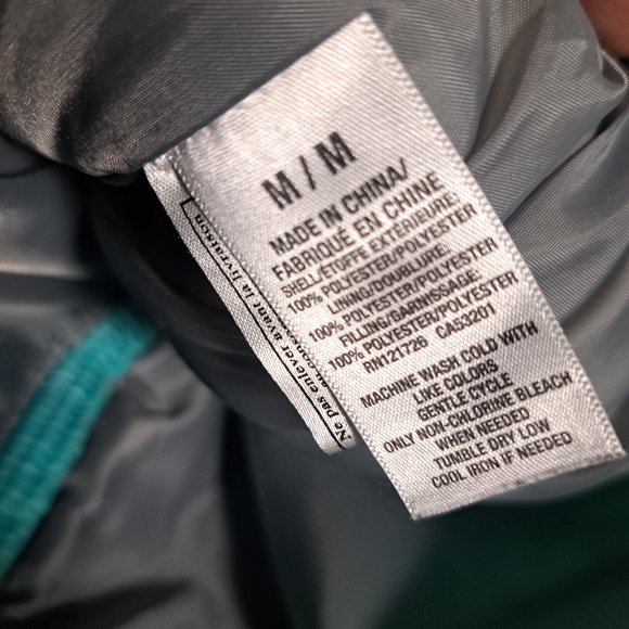 3/$15 Aeropostle Blue Zip Up Puff Vest Medium - Picture 8 of 8